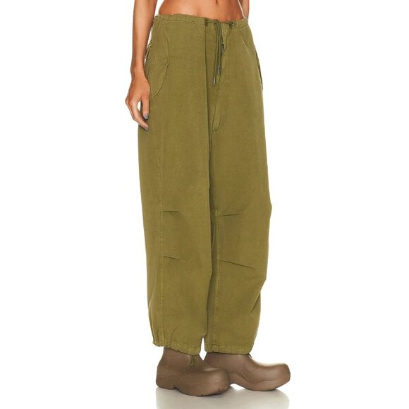 DARKPARK Blair Vintage Trousers in Military Green Large New Womens Baggy Pants - Picture 4 of 16